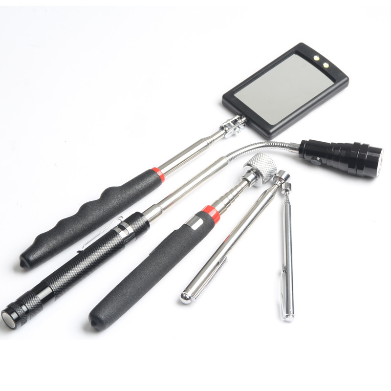 OEM Welcome 3 Pcs Magnetic Tool Set Magnetic Telescoping Pick Up Tools with 360 Swivel Mirror and LED light For Sale