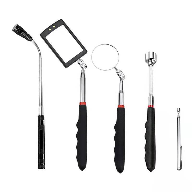 OEM Antenna Repair Telescopic Magnetic Pick Up Tool Kit Pick-Up Tools Magnet Picker Tool With LED Flashlight & Mirror