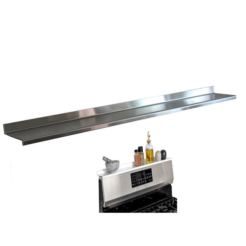 Stainless Steel Magnetic Spice Rack Shelf and Counter Gap Cover For Over Stove Top