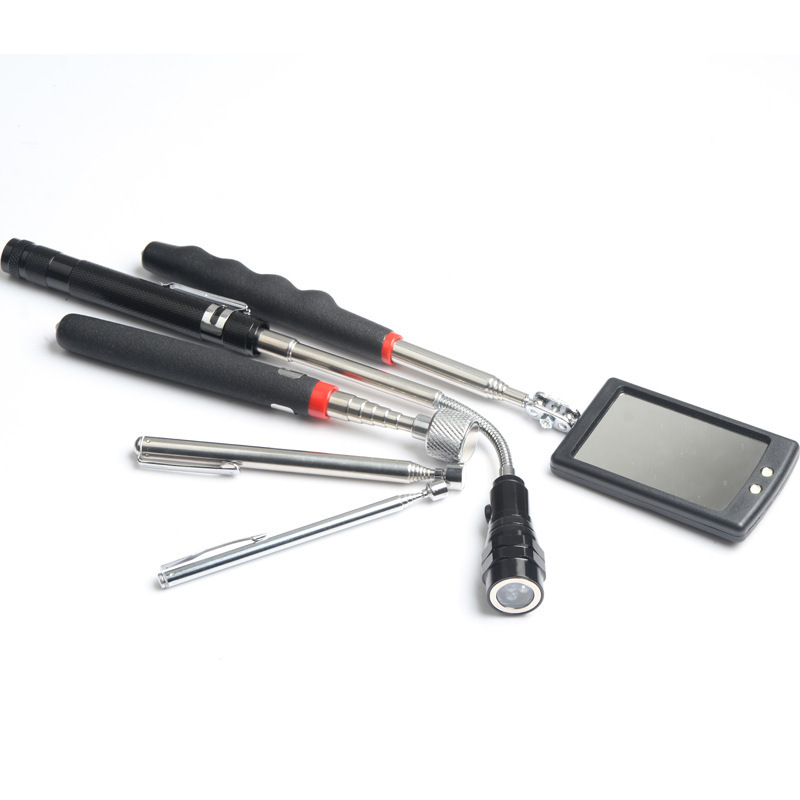 OEM Welcome 3 Pcs Magnetic Tool Set Magnetic Telescoping Pick Up Tools with 360 Swivel Mirror and LED light For Sale