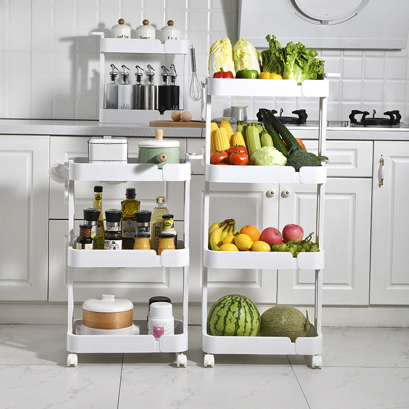 Bathroom Organizer 2-Tier Sliding Kitchen Cabinet Organization with Hook Multi-purpose Under Sink Shelf Organizer