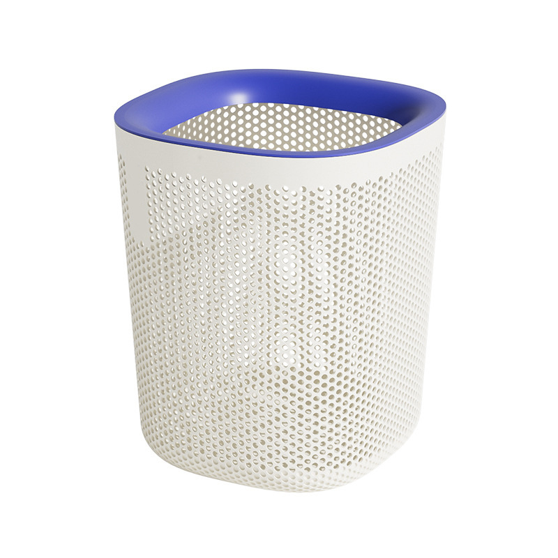 Plastic Garbage Can Wastebasket Multicolor Trash Can Round Garbage Container Bin