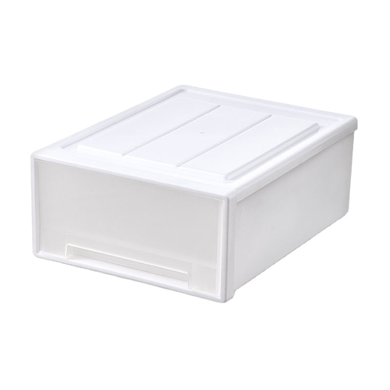 Modern Bedroom Stackable Clear Drawer Case Shoes Storage Box Plastic Underwear Organizer