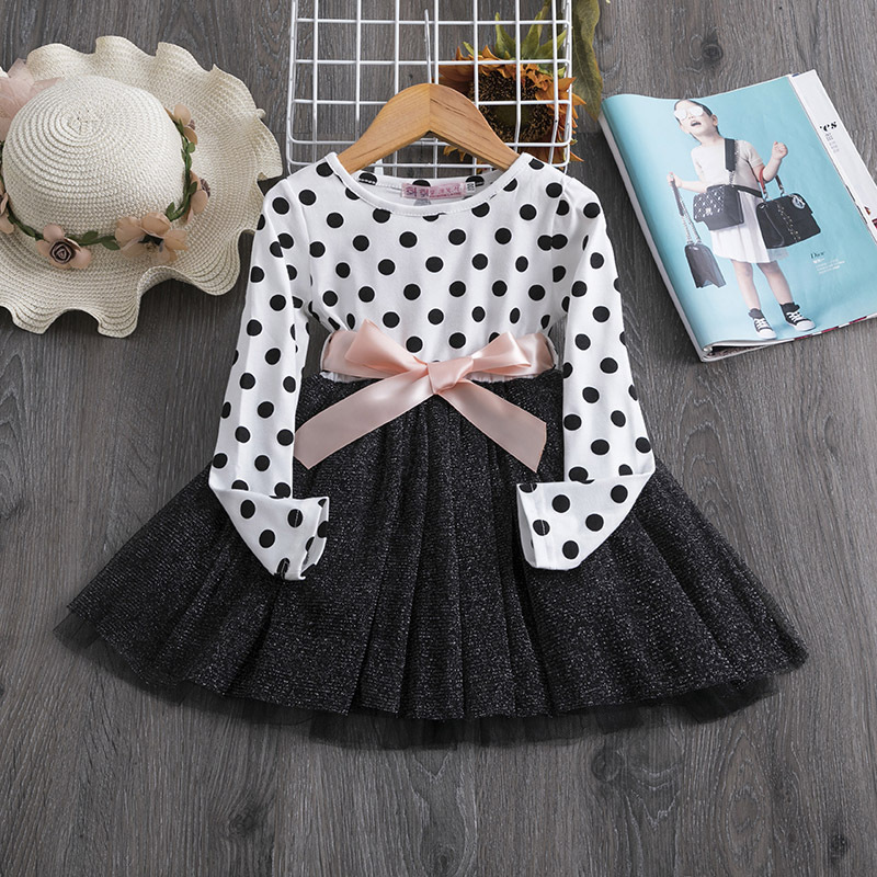 New Arrival Latest Design Baby Girl Dress Spring Fall Kids Dresses Casual Princess Dress Baby Girl Clothing