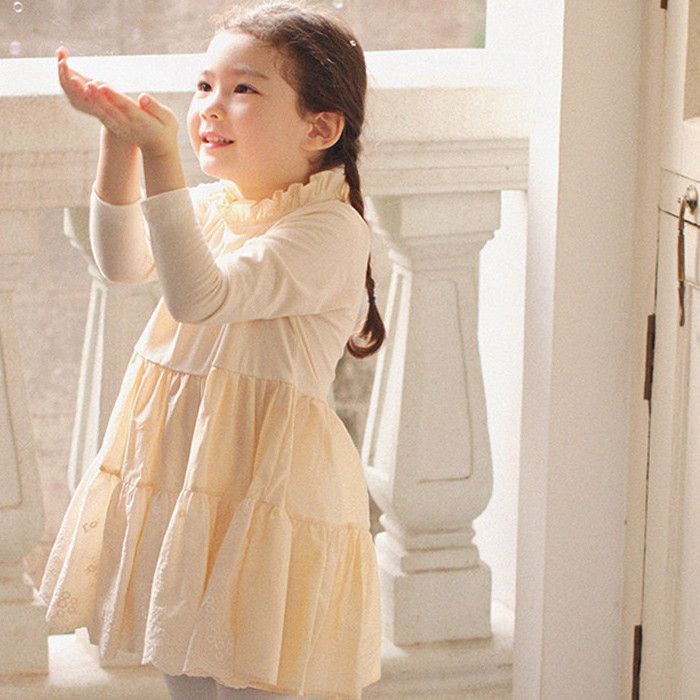 Infant Clothes Layered Flower Confirmation Flower Girl Tulle Dress