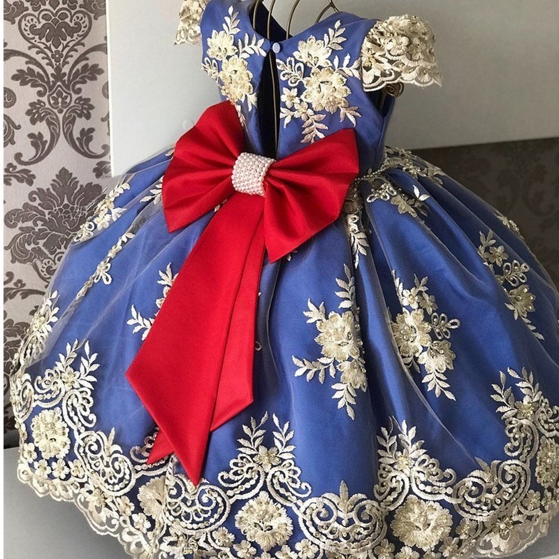 hot sale girls dress elegant new year princess children banquet wedding girl birthday dress skirt