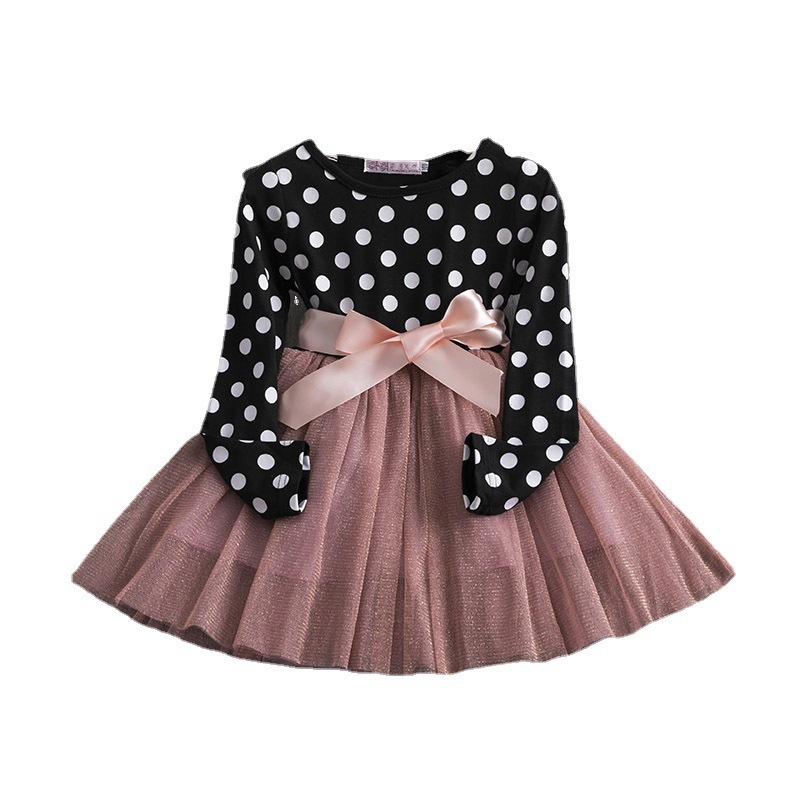 New Arrival Latest Design Baby Girl Dress Spring Fall Kids Dresses Casual Princess Dress Baby Girl Clothing