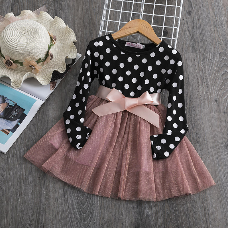 New Arrival Latest Design Baby Girl Dress Spring Fall Kids Dresses Casual Princess Dress Baby Girl Clothing