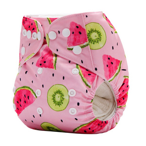 Baby Cloth Diapers 6 Pack with 12 Inserts One Size Adjustable Washable Reusable Baby Diapers for Baby Girls and Boys