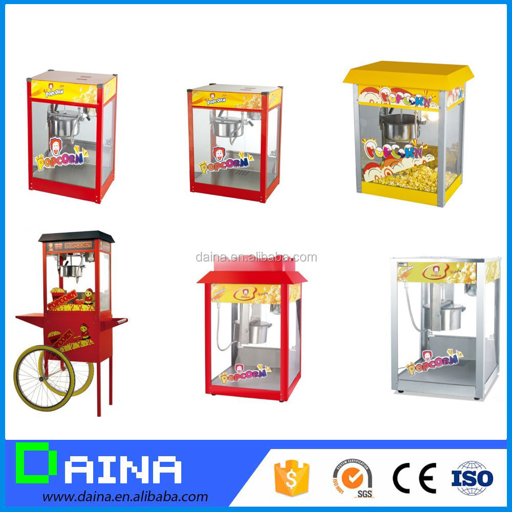 Trade Assurance! commercial automatic caramel making popcorn machine price with wheels