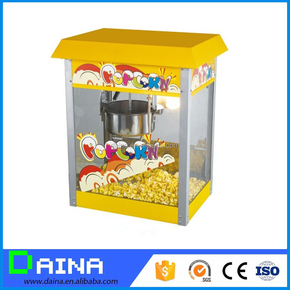 Trade Assurance! commercial automatic caramel making popcorn machine price with wheels