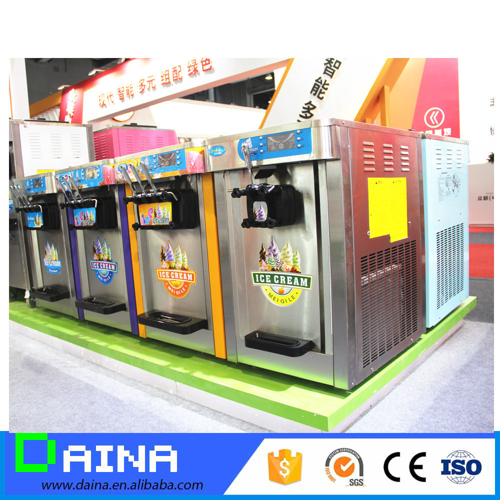 commercial used yogurt frozen machine italian 3 flavors soft serve ice cream machine for sales