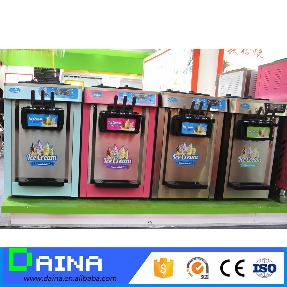 commercial used yogurt frozen machine italian 3 flavors soft serve ice cream machine for sales