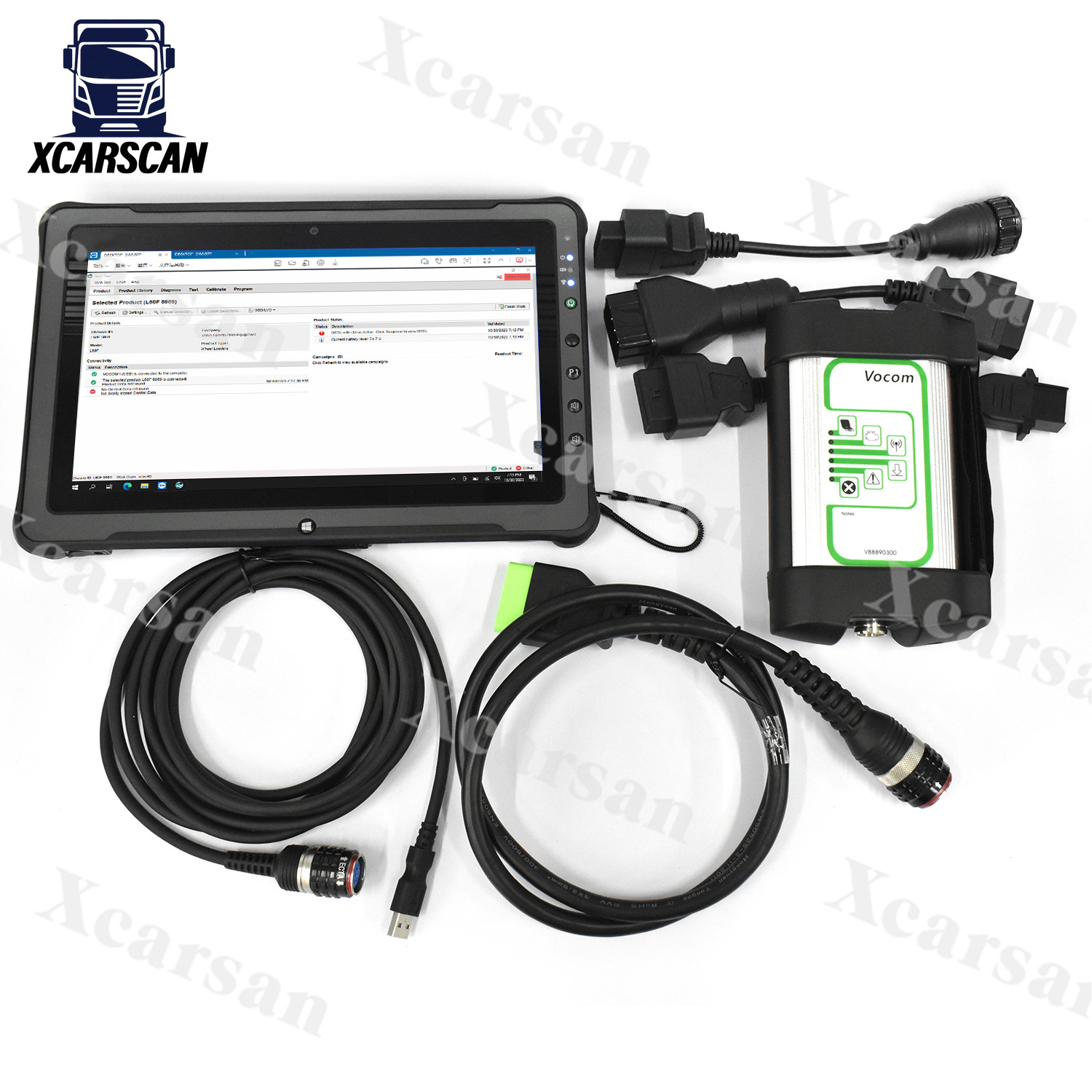 Getac F110 Tablet For VOCOM 1 Diagnostic Tool VOCOM1 88890300 excavator scanner Heavy duty truck for v-olvo/Renault/UD/Mack