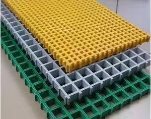 Non-Alloy Square Rectangle Composite Plastic 1220x2440x38mm Fiberglass High-Strength Plate with Anti-Slip FRP Grating