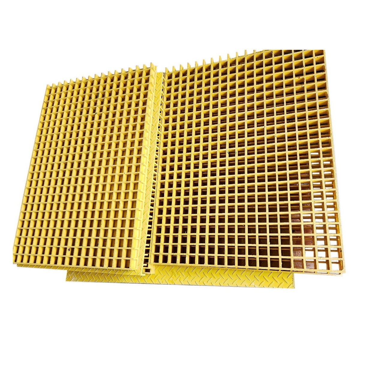 Low Electrical Conductivity Outdoor Covering Drains 1220x3660x30mm Fiberglass High-Strength Plate with Cover FRP Grating