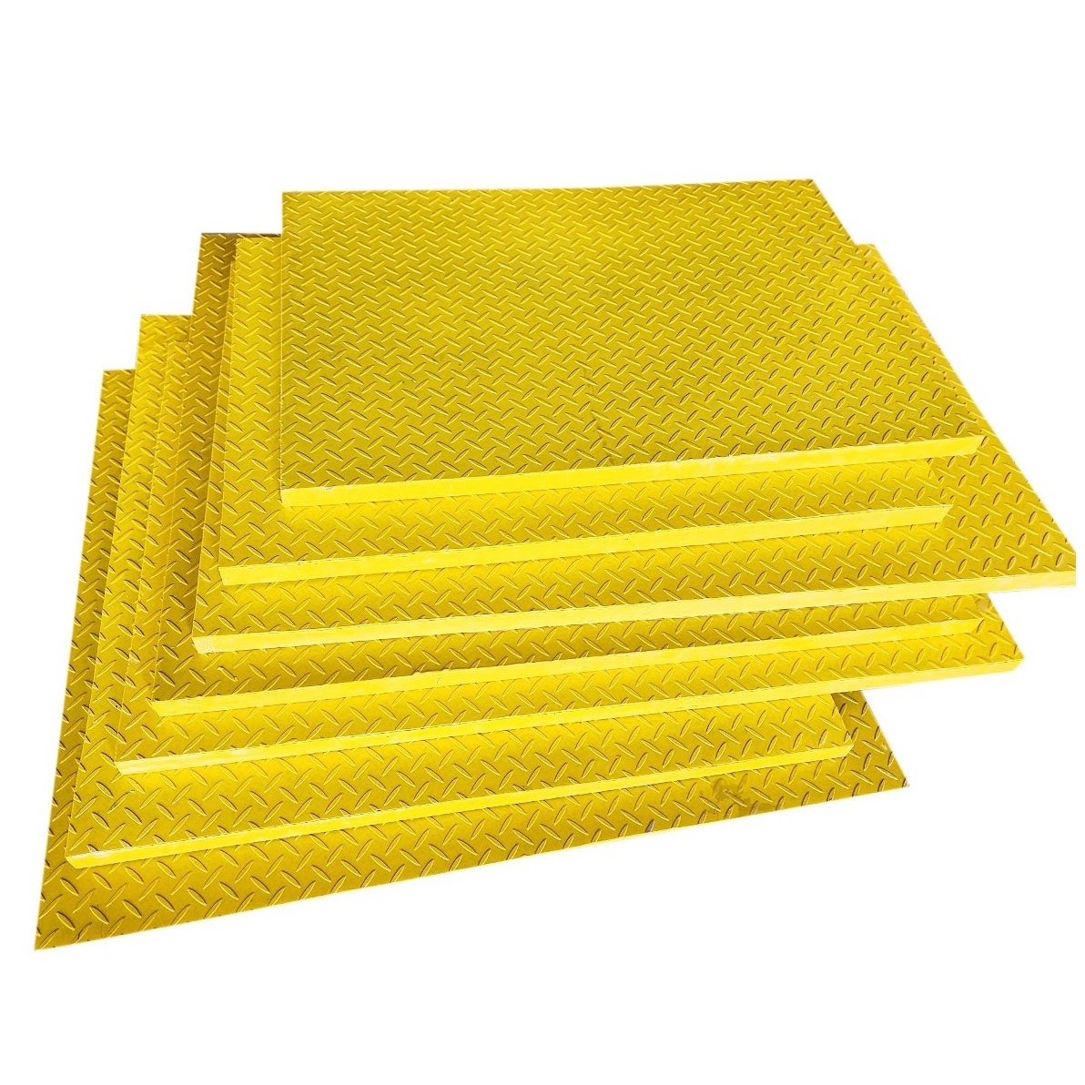 Low Electrical Conductivity Outdoor Covering Drains 1220x3660x30mm Fiberglass High-Strength Plate with Cover FRP Grating