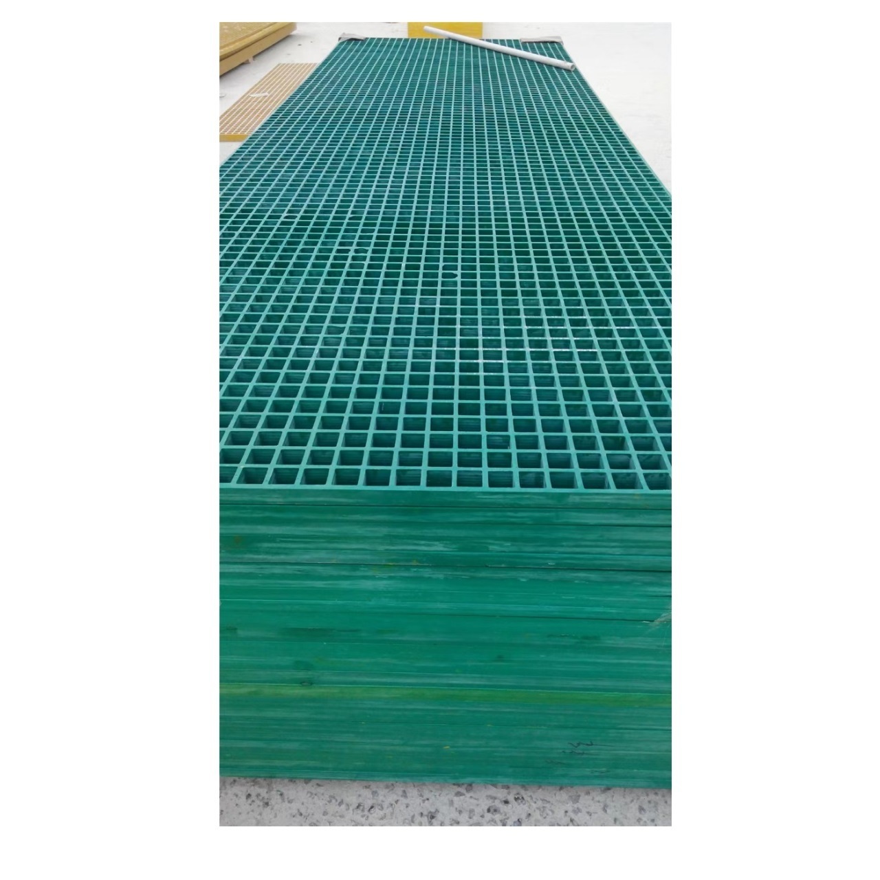 Non-Alloy Square Rectangle Composite Plastic 1220x2440x38mm Fiberglass High-Strength Plate with Anti-Slip FRP Grating