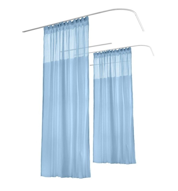 Tall Medical Curtains Privacy Cubicle Hospital Curtain with Flexible Flat Hook