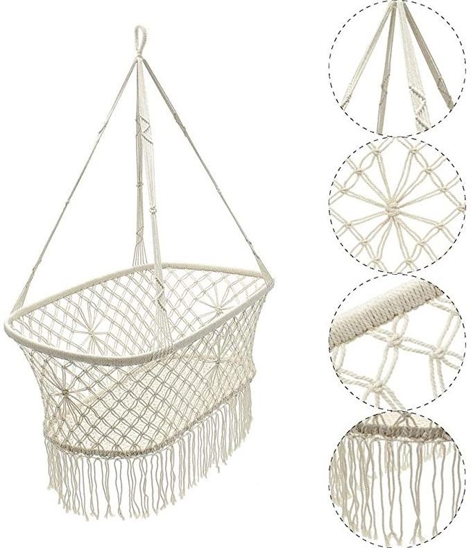 Indoor Portable baby cradle hanging baby swing