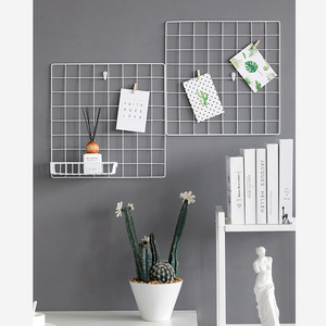 Home Decor Wall Mounted Metal Iron Grid Wall