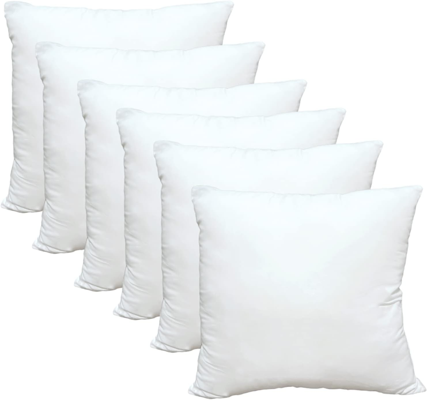 Luxury Throw pillow inserts 20x20 Soft White Polyester Microfiber Durable Couch Cushion Fillers//