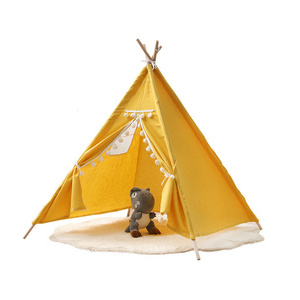 Indian Kids Tent Wigwam For Children Portable Cotton Home Tipi Folding Indoor Kid Tent