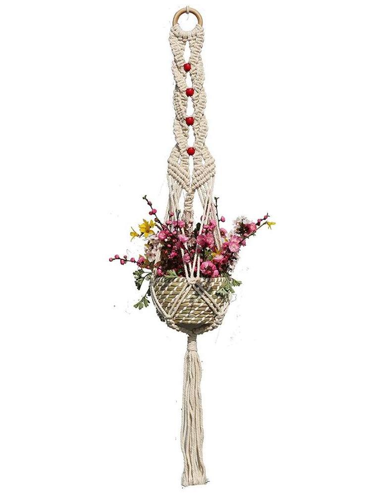 Elegant beads with  Tassels Macrame Plant Hangers