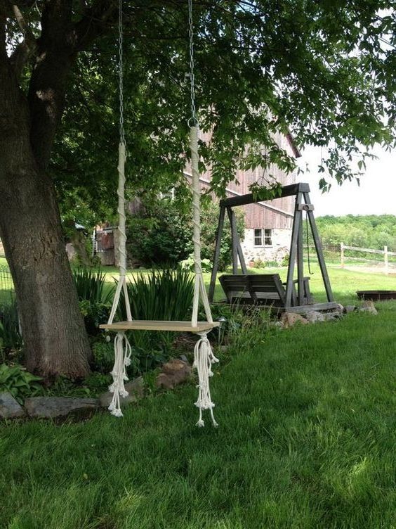 Custom design Outdoor handmade Swing Chair Garden Furniture Macrame Baby Swing