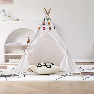 High Quality Pet Tent House Cat Bed Portable Teepee With Thick Cushion  Available For Dog Puppy