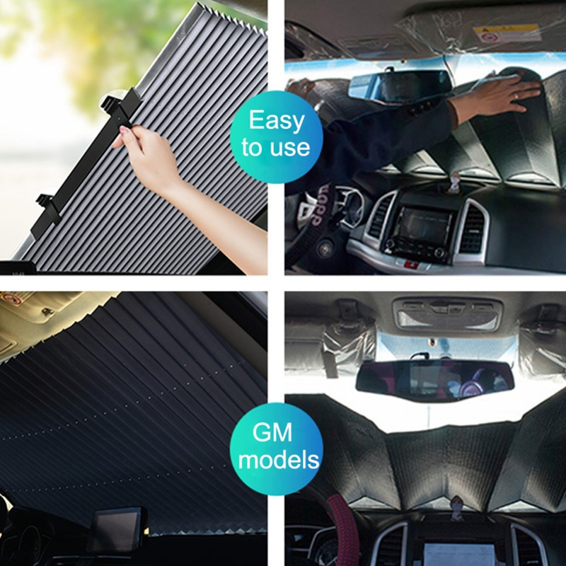 Car accessories automatic windshield sun shade fabric sun shade for car