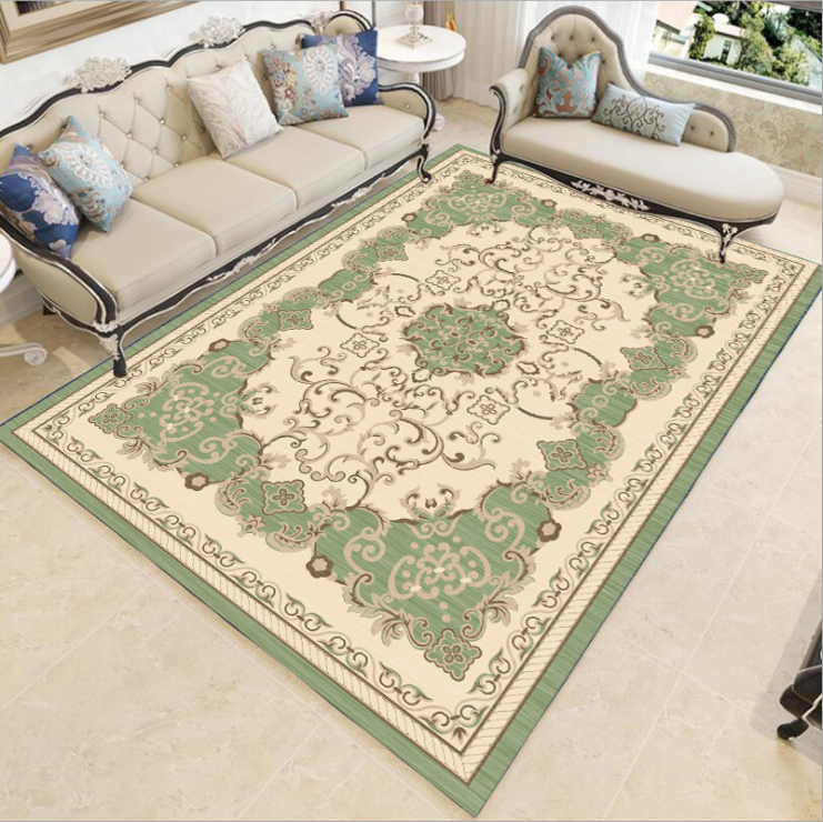 Wholesale cheap luxury polyester printed living room rectangle big mat rugs Carpet