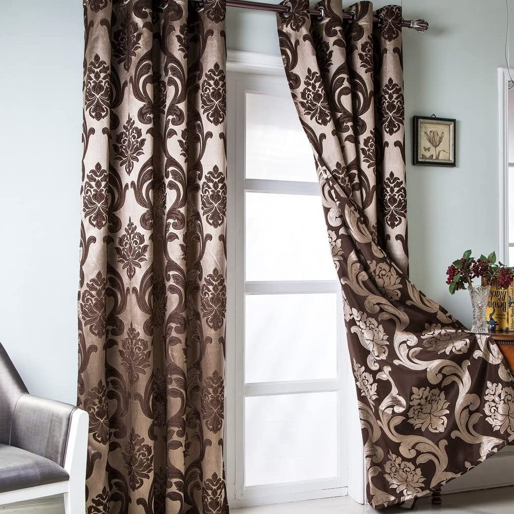 High Quality Arabic Dressing Room Woven Jacquard Velvet Curtain