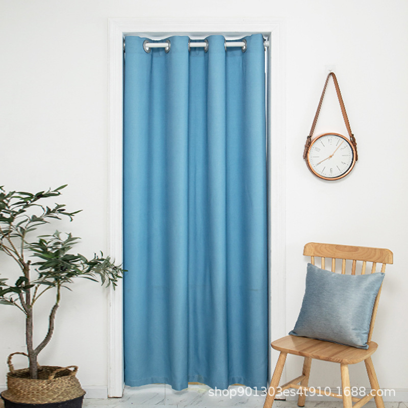 Customized Windproof Insulation Curtain Heavy Soundproof Super Blackout Window Curtain Door Curtain