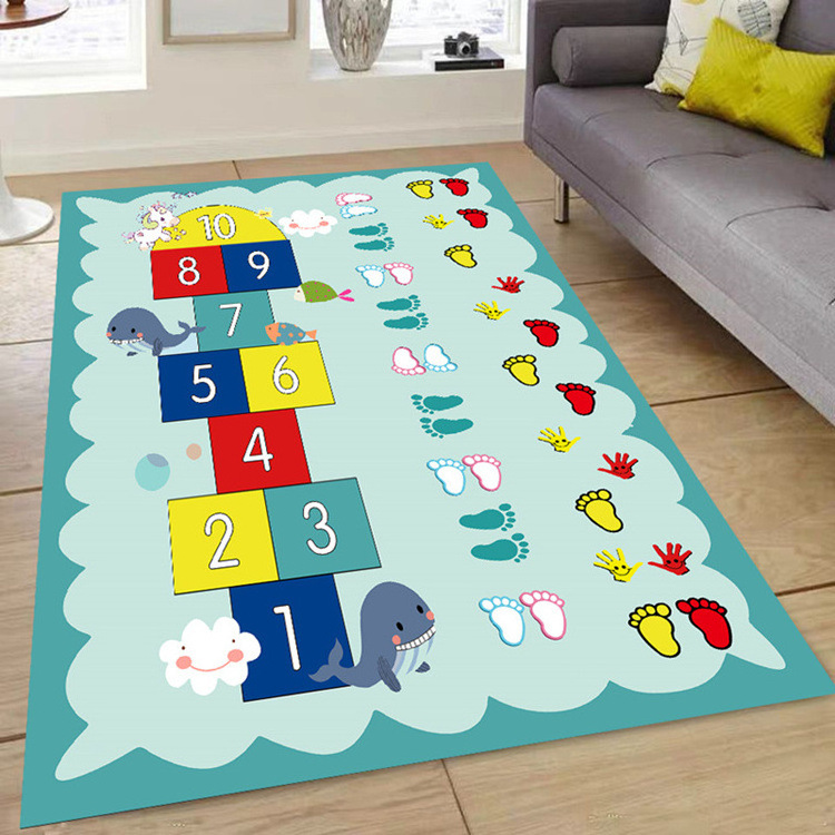 Eco-friendly kids carpet toddler mat soft and comfortable baby fitness game mat//