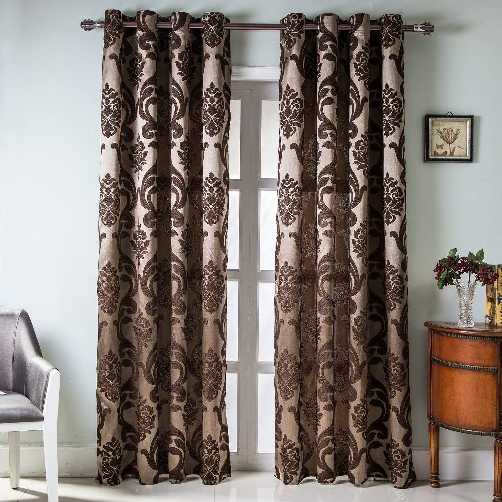 High Quality Arabic Dressing Room Woven Jacquard Velvet Curtain