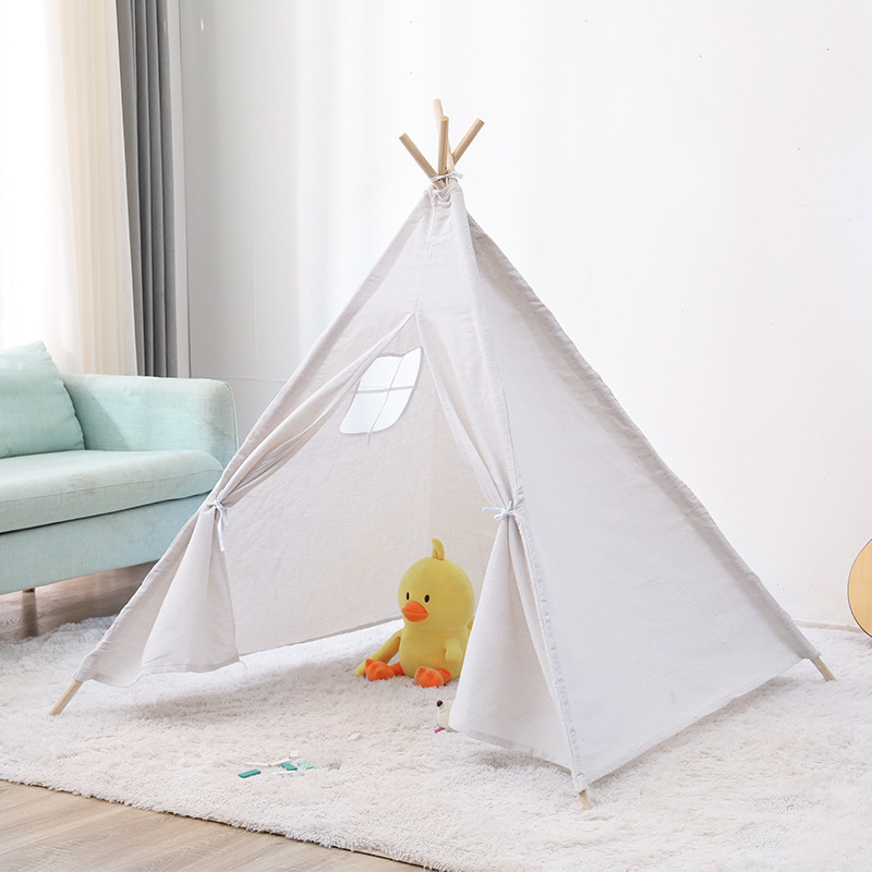 Indian Kids Tent Wigwam For Children Portable Cotton Home Tipi Folding Indoor Kid Tent