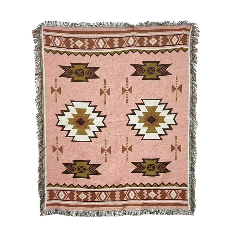 Extra Large Bohemian Sofa Cover Geometric Party Picnic Mexican Blankets