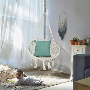 Indoor Handmade Cotton Rope Swing Chair Hanging camping hammock hammock chair