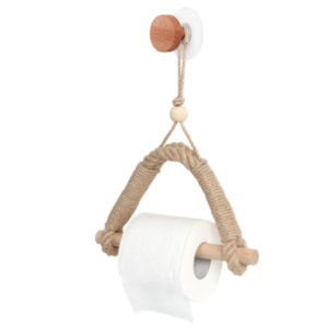 Retro Industrial Wall-mounted Towel Rack Home Decoration Toilet Paper Stand Hemp Rope Toilet Paper Holder