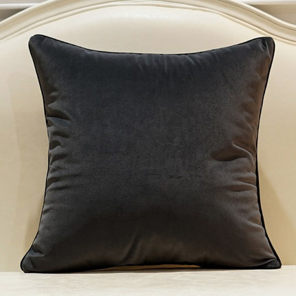 Luxury Velvet Cushion Pillow Cover  Modern Living Room Sofa Solid Home Decorative Cushion Cover