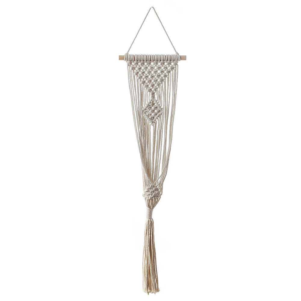 Hot Sale Boho Plant Hanger Indoor Outdoor Hanging Planter Basket Cotton Rope Macrame Plant Hangers