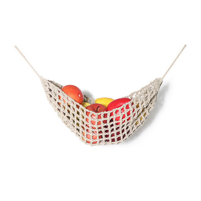 Good Quality Fruit Basket Woven Storage Bag Macrame Fruit Hammock & Vegetable Rope Hanging Basket