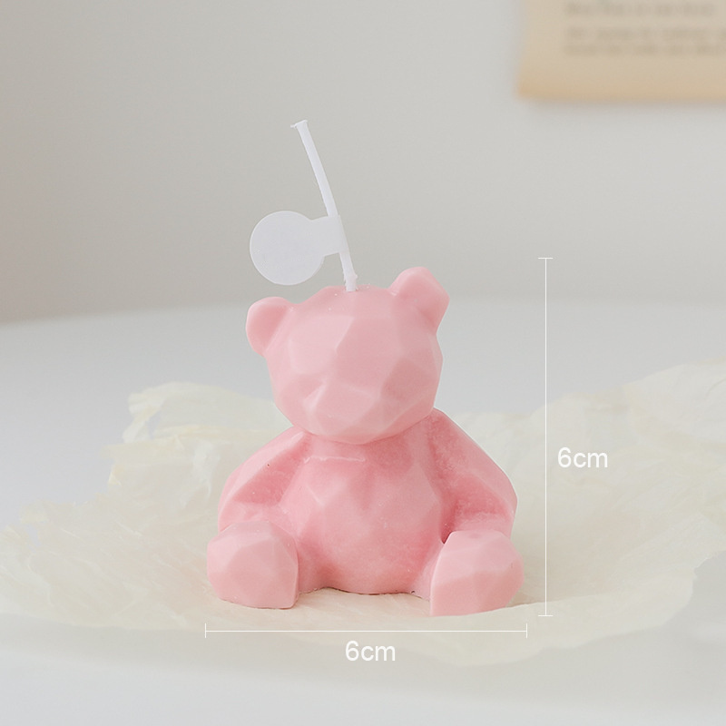 Candle Wholesale Reasonable Price Little  Bear Shaped  Scented Candles With Box Birthday Gifts