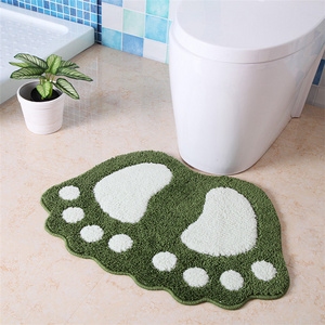 foot style bathroom floor mat carpet ,Washable Hotting Fast Drying Foot Anti Slip Japan Diatomite Bath Mat