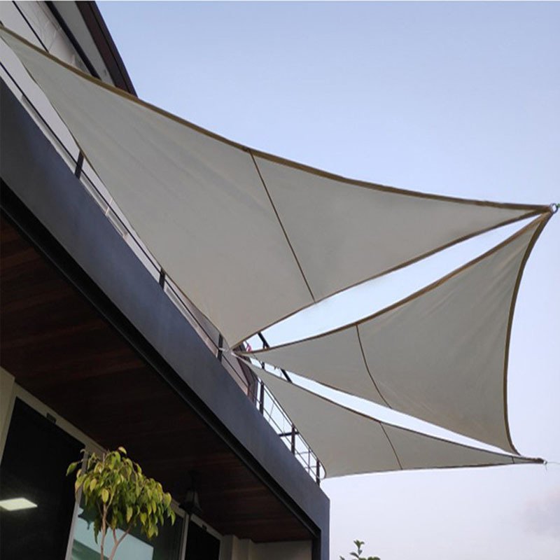 Waterproof Sail Sun Shade, Triangle Triangular Patio Backyard Sun Shade Sail