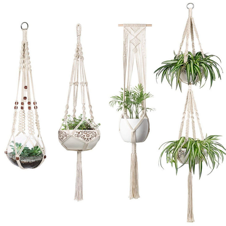 Creative design crochet Wall Hanging Handmade Home deco Macrame Plant hanger