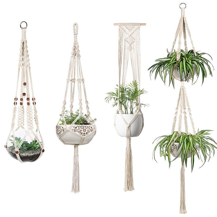 Home Decor Fancy Plant Hanger Bracket,Wholesale Macrame Indoor Plant Hanger