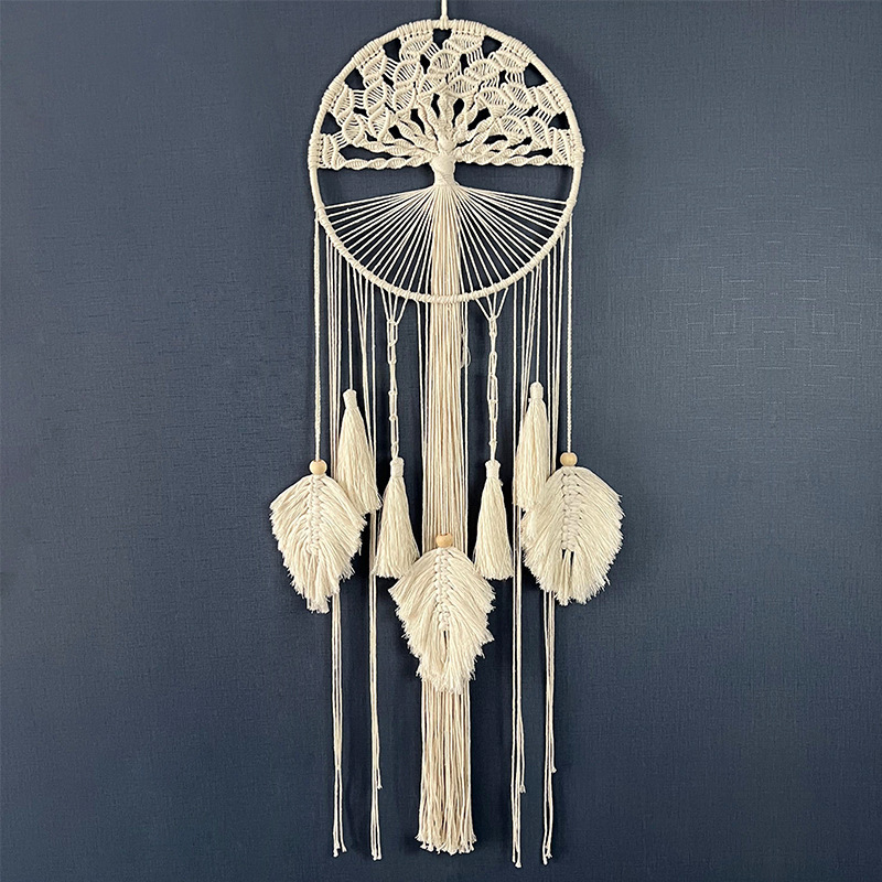 DR-NY Dream Catcher Boho Tree of Life Large Handmade Macrame Wall Hanging Wedding Nursery Cafe Home Bedroom Bohemian for Girls