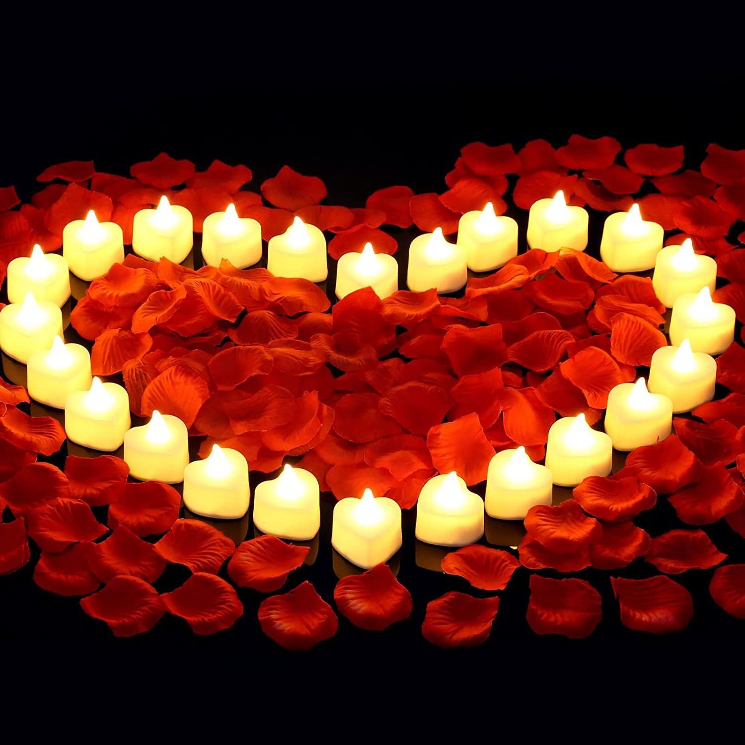 Flameless Candles, Battery Operated Votive Candles, LED Tea Light Candles with Warm White Light